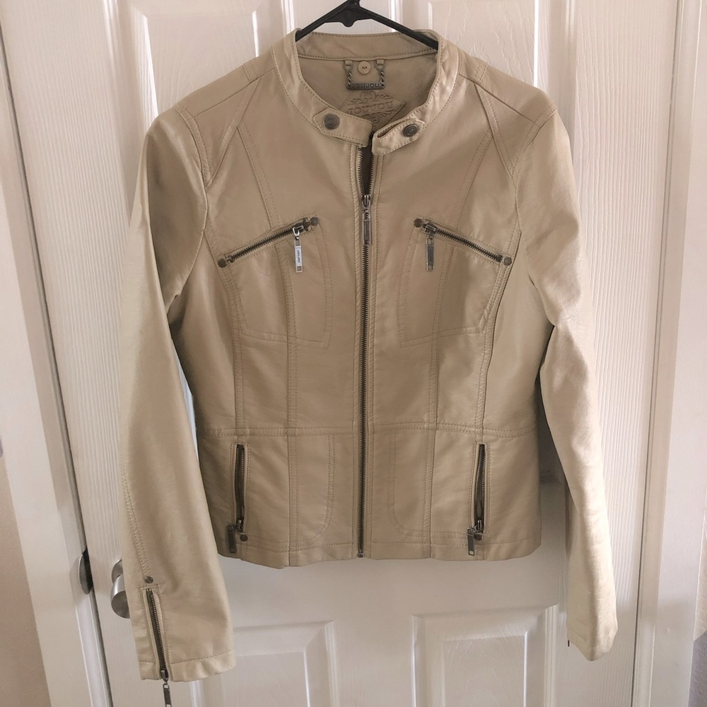 Faux leather jacket